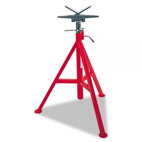 RID56657 RIDGID VJ-98 Low Pipe Stand, 20" to 38" High, Red