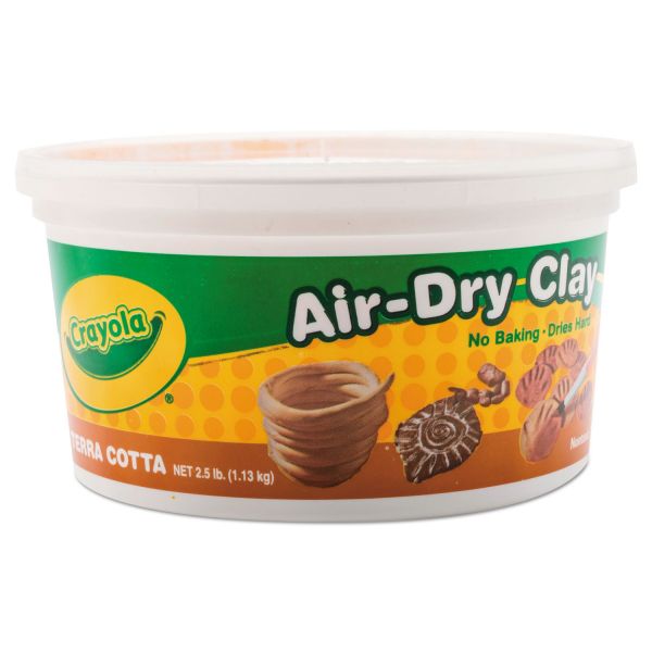 CYO575064 Crayola Air-Dry Clay, Terra Cotta, 2 1/2 lbs