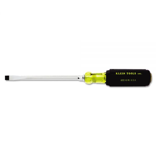KLN60212 Klein Tools Heavy-Duty 3/8in Keystone-Tip Cushion-Grip Screwdriver, 17 7/16in Long
