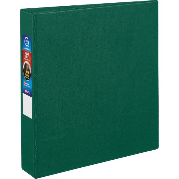 AVE79785 Avery Heavy-Duty 3-Ring Binder with One Touch EZD Rings, 1 1/2" Capacity, Green