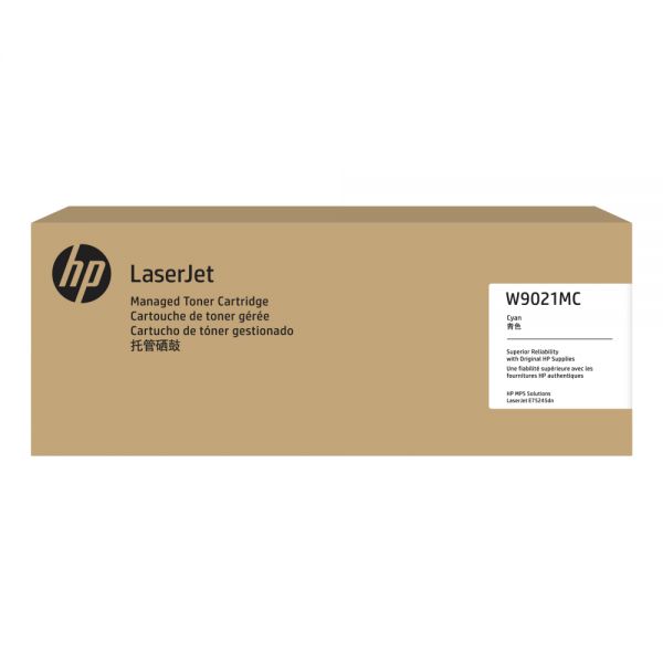 HP Cyan Managed LaserJet Toner Cartridge (W9021MC)