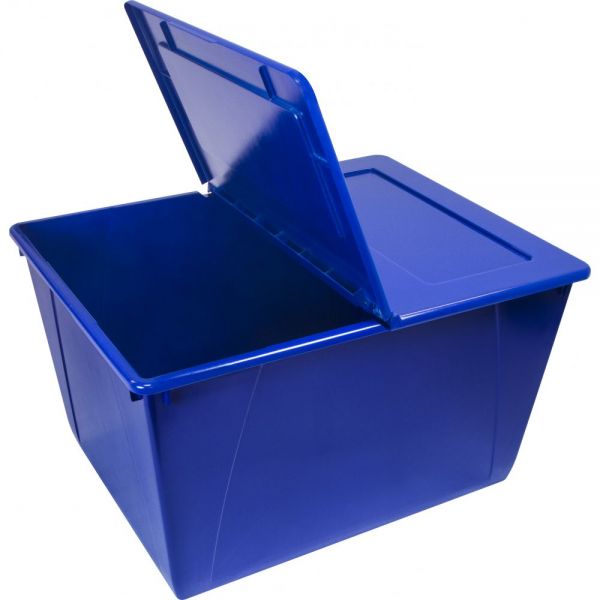 STX00900U01C Storex 16 Gallon (60L) Storage Tote with Folding Lid