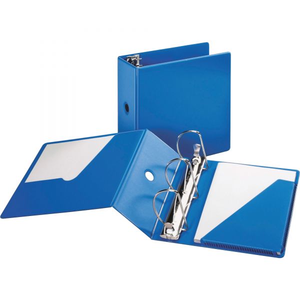 CRD11942 Cardinal SuperStrength Locking 3-Ring Binder, 5" Capacity, Slant-D Ring, Blue