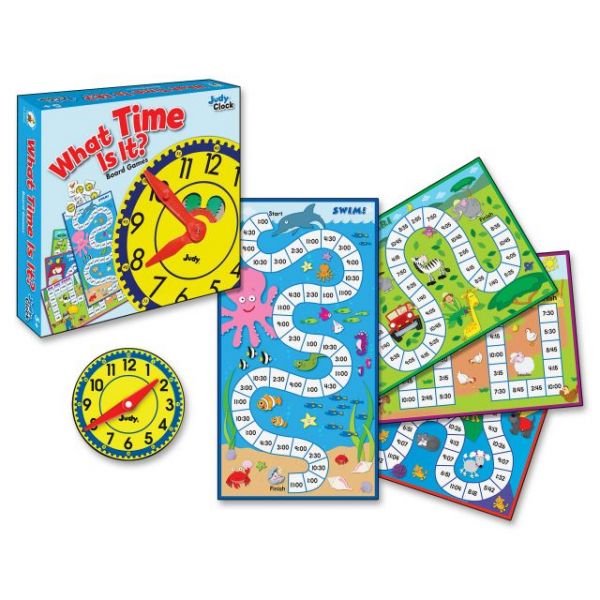 CDP140314 Carson-Dellosa Publishing What Time is It? Board Game, Grades K to 2