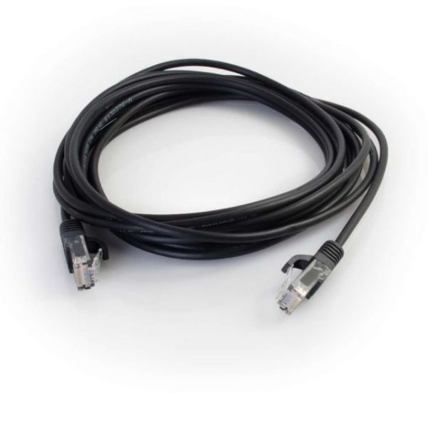 SYNX3767709 C2G 10ft Cat5e Snagless Unshielded (UTP) Slim Network Patch Cable - Black