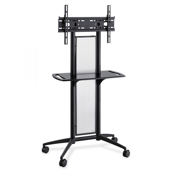 SAF8926BL Safco Impromptu Flat Panel TV Cart, 38w x 20d x 65-1/2h, Black