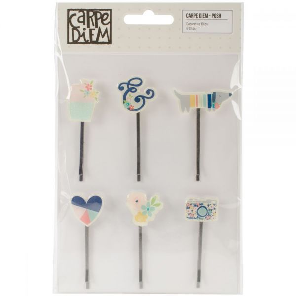 NOTM375245 Posh Decorative Clips 6/Pkg