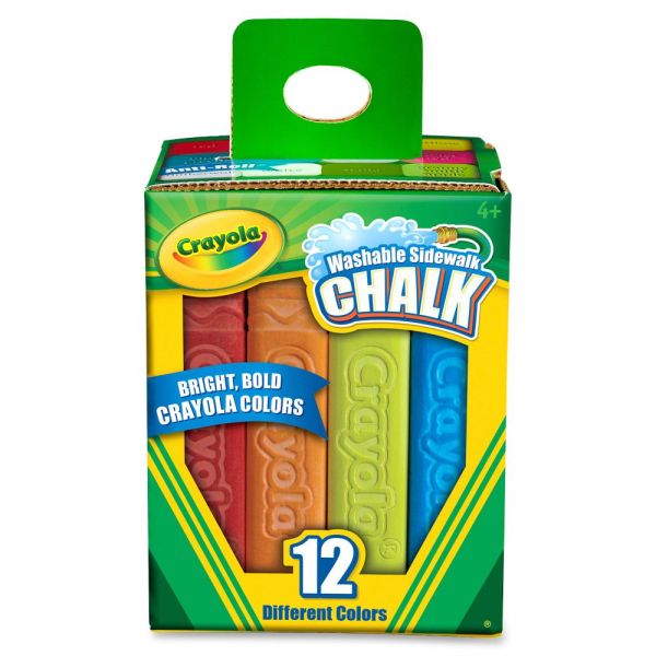 CYO512012 Crayola Washable Sidewalk Chalk