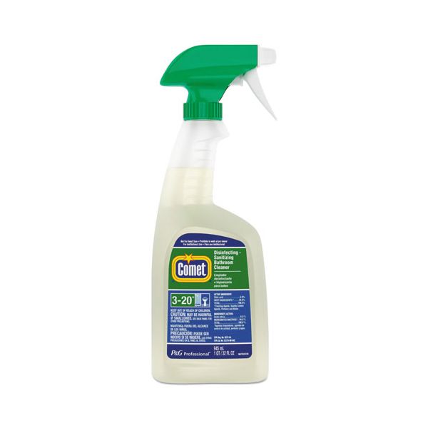 PGC22569CT Comet Disinfecting-Sanitizing Bathroom Cleaner, 32 oz. Trigger Bottle, 8/Carton