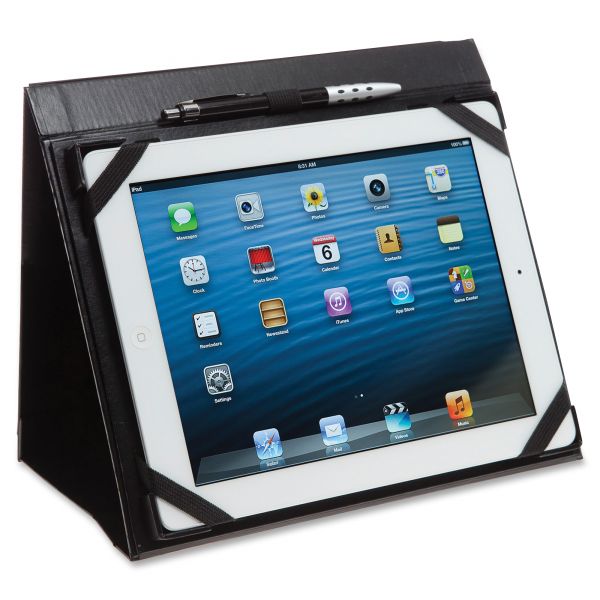 REDEP100N41 Blueline i-Pal Notes, iPad Case/Easel/Notepad Holder, Classic, Black