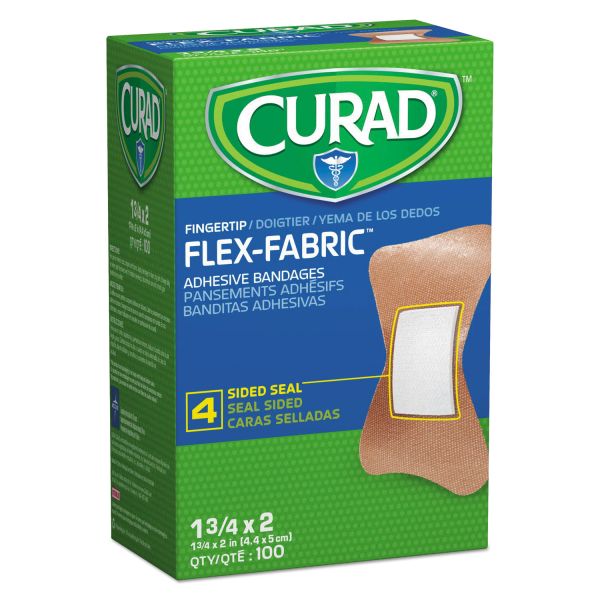 MIINON25513 Curad Flex Fabric Bandages, Fingertip, 100/Box