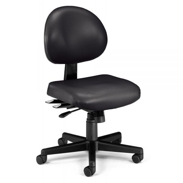 OFM241VAM606 OFM 24-Hour Vinyl Multi-Adjustable Armless Task Chair