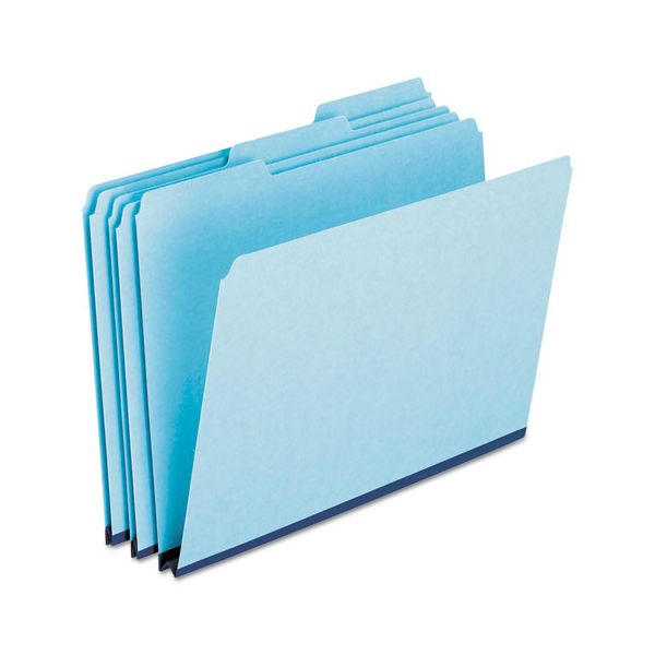 PFX9200T13 Pendaflex Pressboard Expanding File Folders, 1/3 Cut Top Tab, Letter, Blue, 25/Box