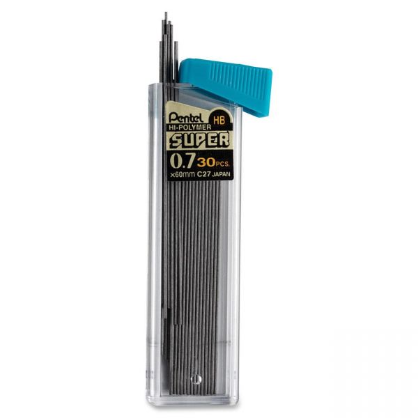 PENC27BPHBK6 Pentel Super Hi-Polymer HB Lead Refill