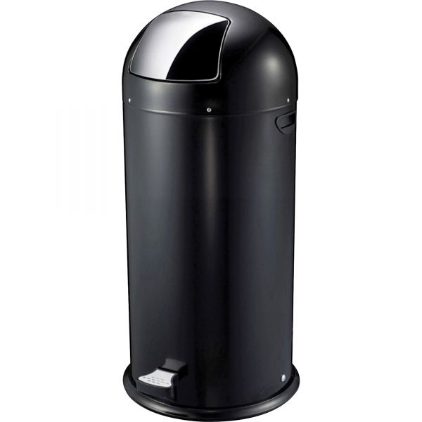 GJO58890 Genuine Joe Hands Free Step-On 13.5 Gallon Trash Can
