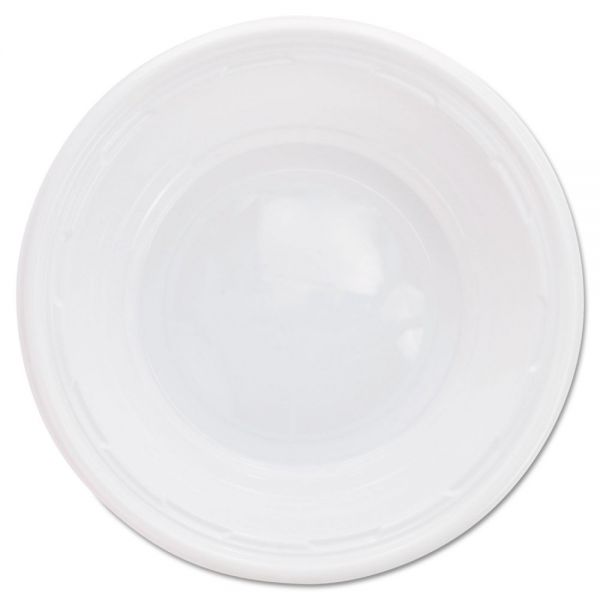 DCC5BWWF Dart Plastic Bowls, 5-6 Ounces, White, Round, 125/Pack