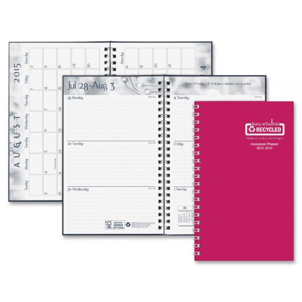 HOD274RTG05 House of Doolittle Wirebound Leatherette Weekly Planner