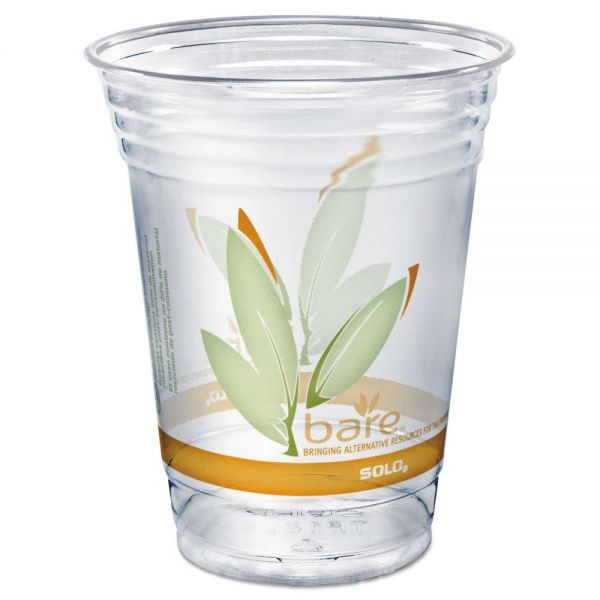 DCCRTP16DBAREPK Dart Bare Eco-Forward RPET Cold Cups, 16-18 oz, Clear, 50/Pack