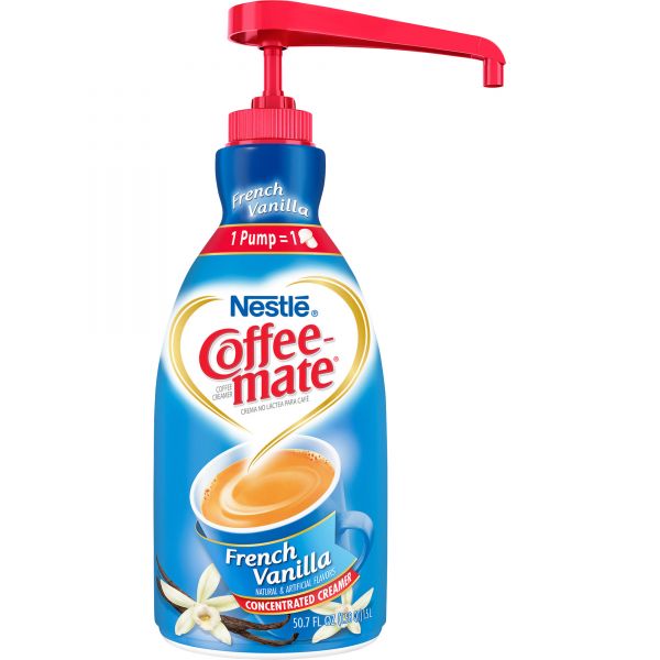 Nestle Coffee mate Liquid Creamer Pump, French Vanilla (50.7 fl. oz.) -  Sam's Club