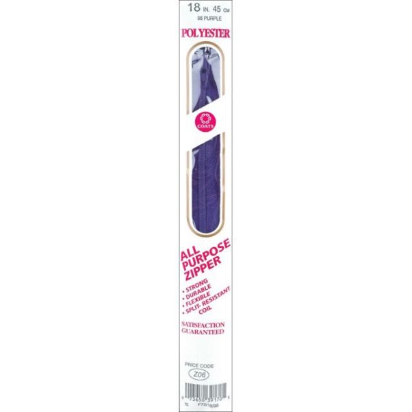 NOTM032639 All-Purpose Plastic Zipper 18"