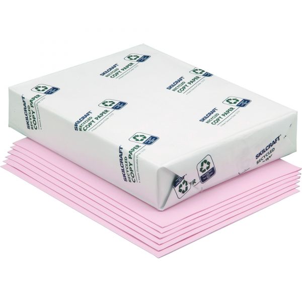 NSN1500334 SKILCRAFT Recycled Colored Paper - Pink