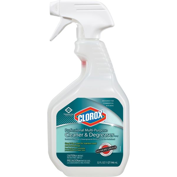 CLO30865 Clorox Professional Multi-Purpose Cleaner and Degreaser Spray, 32 oz Bottle