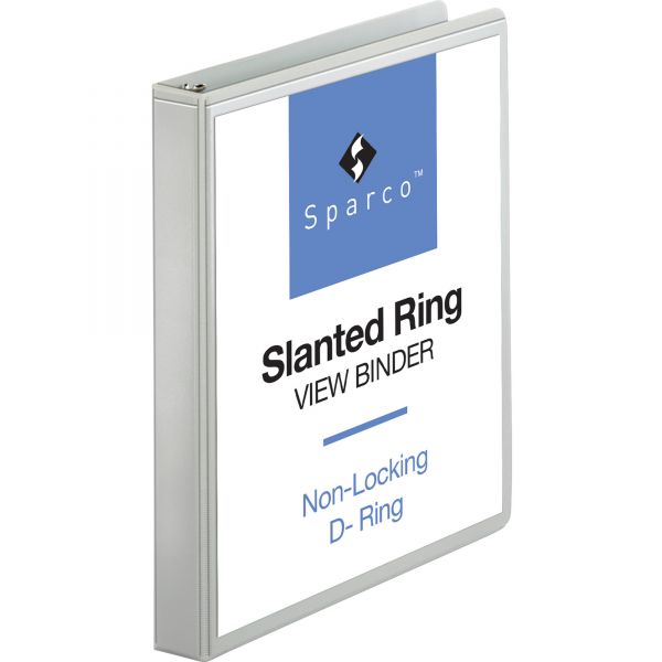 SPR09301 Sparco 1" 3-Ring View Binder