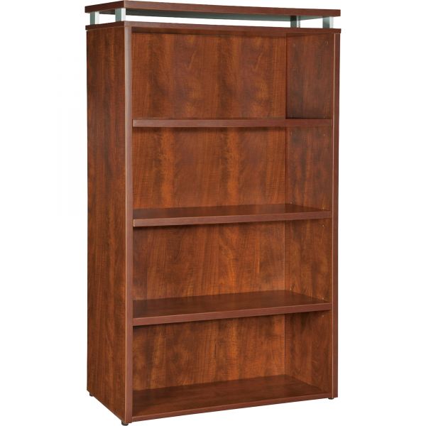 LLR68721 Lorell 68600 Series 4-Shelf Laminate Bookcase