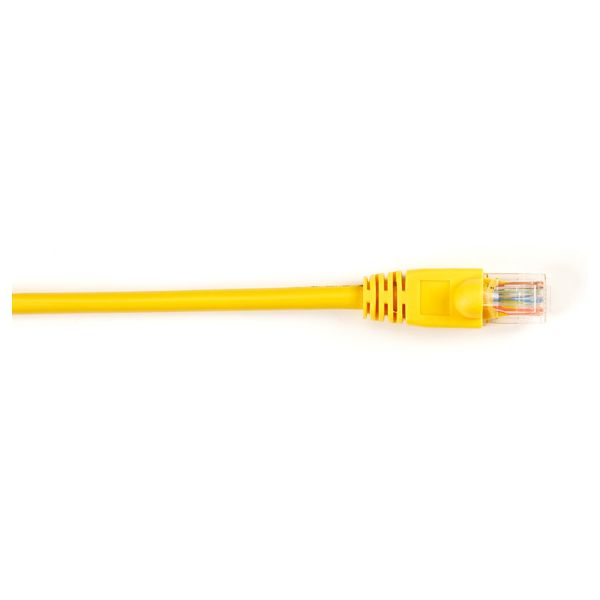SYNX3908641 Black Box CAT5e Value Line Patch Cable, Stranded, Yellow, 2-ft. (0.6-m)