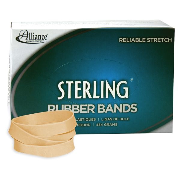 ALL24845 Alliance Sterling Rubber Bands Rubber Bands, 84, 3 1/2 x 1/2, 210 Bands/1lb Box