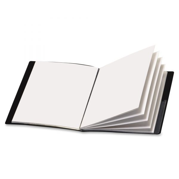 CRD50232 Cardinal ShowFile Display Book w/Custom Cover Pocket, 24 Letter-Size Sleeves, Black