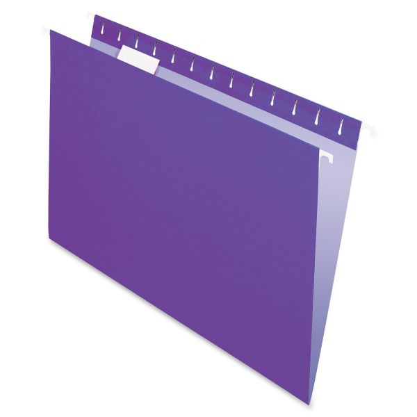 PFX81611 Pendaflex Colored Hanging Folders, 1/5 Tab, Letter, Violet, 25/Box