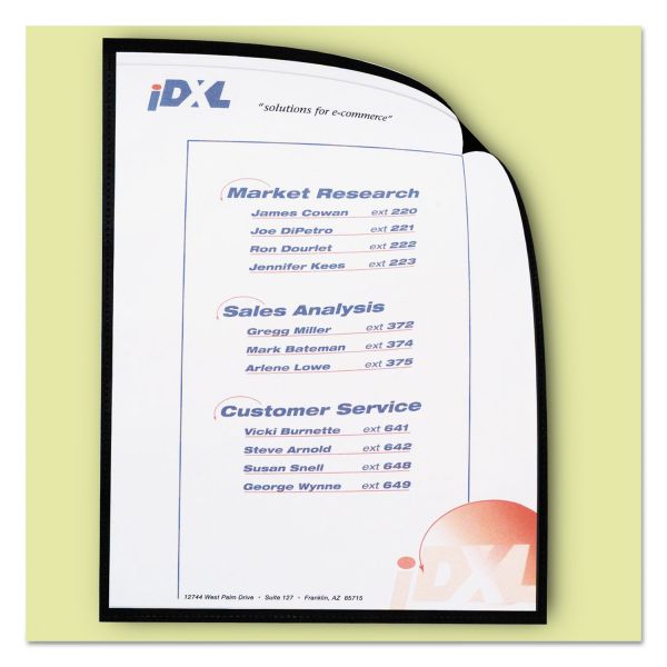 CLI37991 C-Line Magnetic Cubicle Keepers Display Holders, 9 13/64 x 11 11/16, Clear, 25/Pack