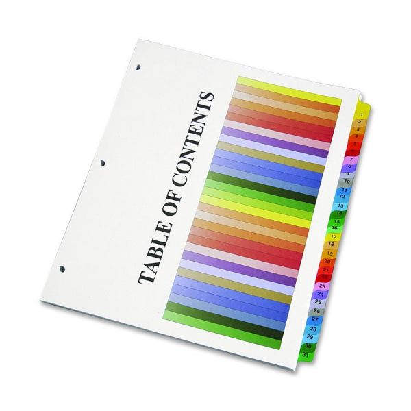 NSN3683493 SKILCRAFT Numbered Index Dividers