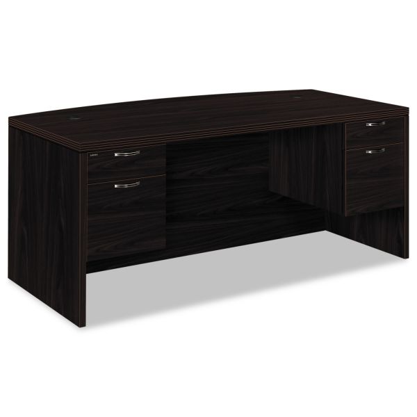 HON11595AFNN HON Valido Double Pedestal Desk | Bow Top | 2 Box / 2 File Drawers | 72"W