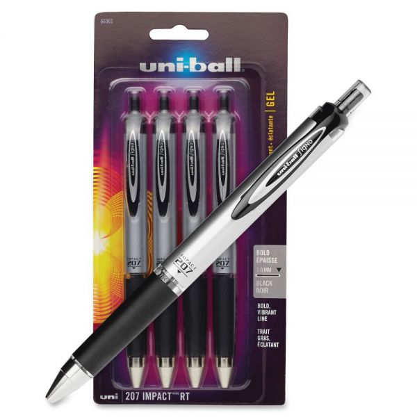 SAN66901PP Uni-Ball Impact 207 Retractable Gel Pens