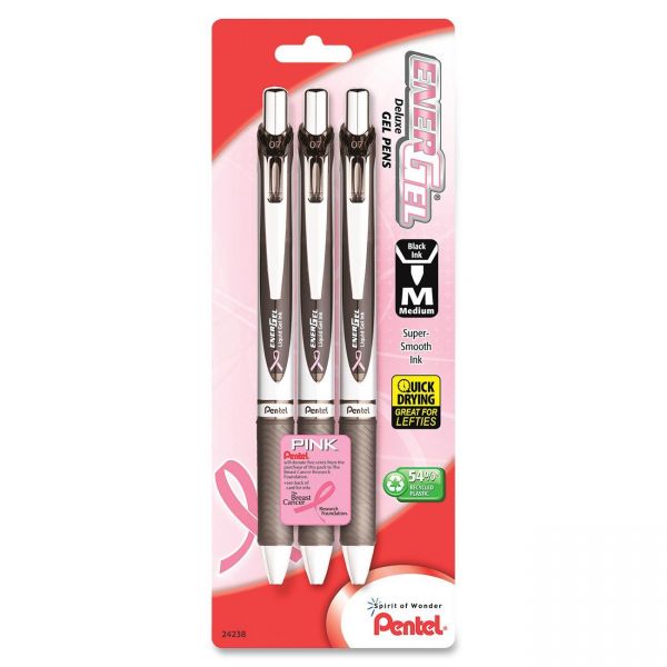 PENBL77ABP3ABC Pentel EnerGel Deluxe Liquid Gel Pens