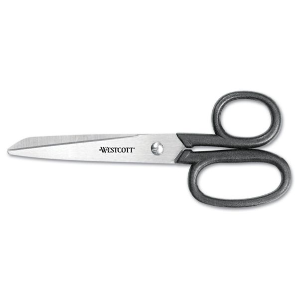 ACM19016 Westcott Kleencut Shears, Left/Right Hand, 6" Long, Black