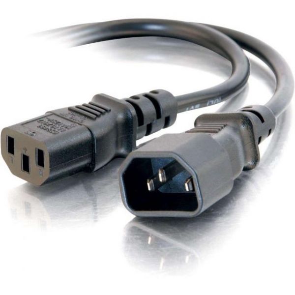 SYNX1814296 C2G 3ft Computer 18 AWG Power Cord Extension (IEC320C14 to IEC320C13)