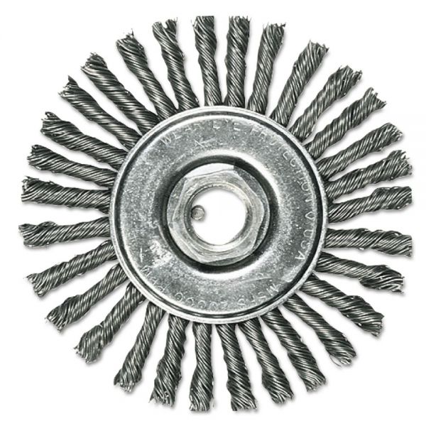 AND82478 Advance Brush Full Cable Knot Wheel, 6in Diameter, 30 Knot, .023 Wire