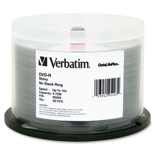 VER95203 Verbatim DataLifePlus Recordable DVD Media