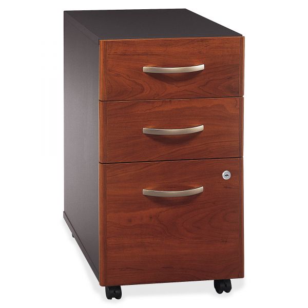 BSHWC24453SU Bush Series C Collection 3 Drawer Mobile Pedestal (Assembled), Hansen Cherry