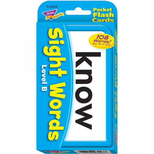 TEP23028 Trend Sight Words Level B Flash Cards