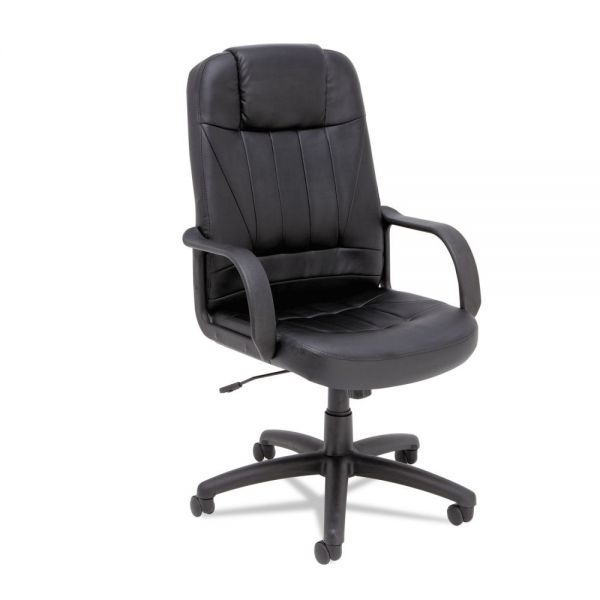 ALESP41LS10B Alera Sparis Series Executive High-Back Swivel/Tilt Chair, Leather, Black