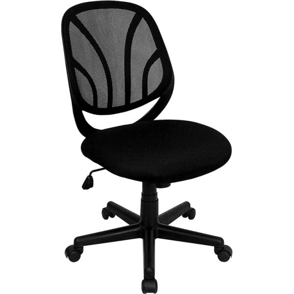 FHFGOWY05GG Flash Furniture Y-GO Chair Mid-Back Mesh Task Chair