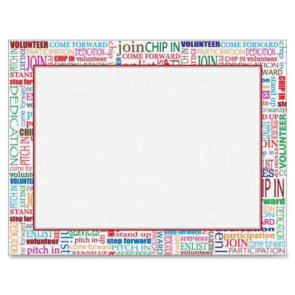 GEO48607 Geographics Colorful Words Award Certificates