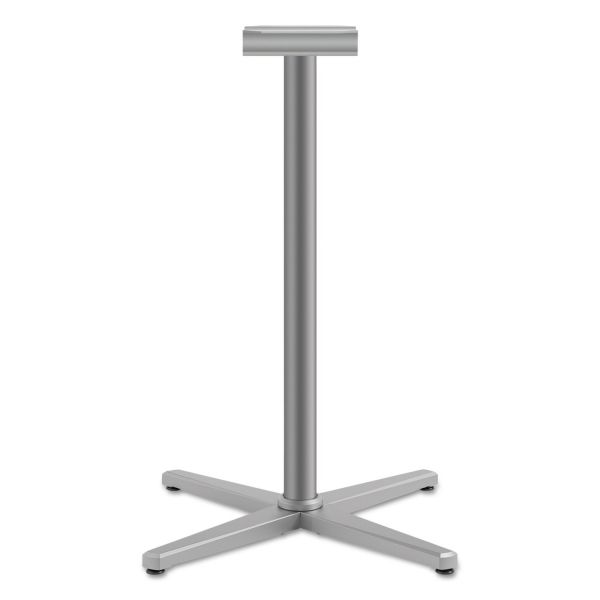 HONCT42LXP6N HON Arrange X-Leg Base, 32w x 32d x 42h, Textured Satin Chrome