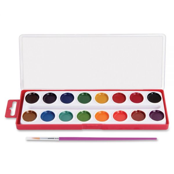 RAIDFB79 RoseArt 16-Color Washable Watercolors with Brush