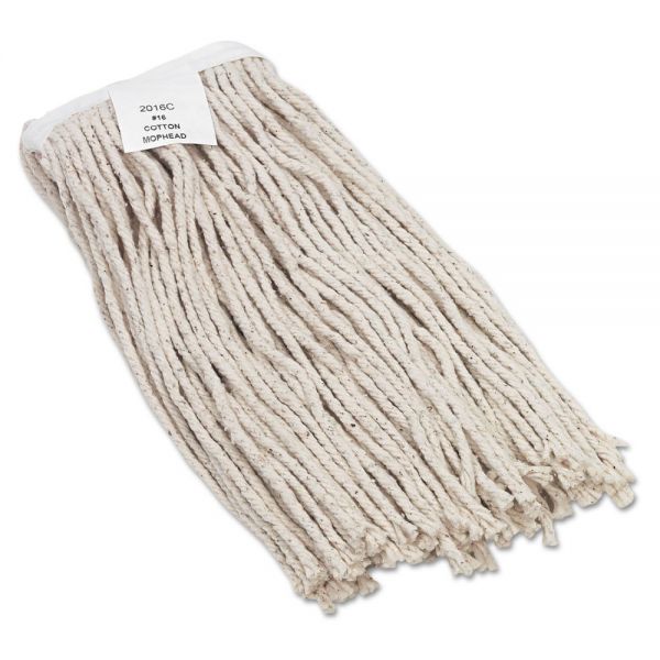BWK2016R Boardwalk Mop Head, Value Standard Head, Rayon Fiber, Cut-End, Size No. 16, WE, 12/Carton