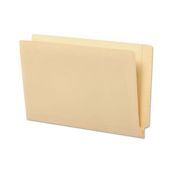 UNV13350 Universal Manila Reinforced Shelf Folder, Legal, 100/Box